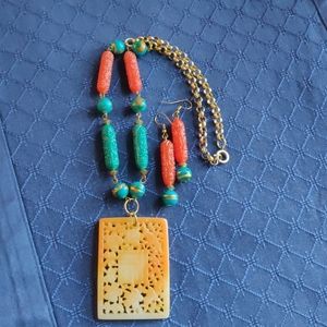 Acrylic Asian pendant set (#204)
